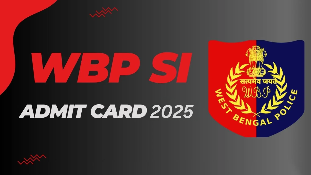 WB Police SI Admit card 2025