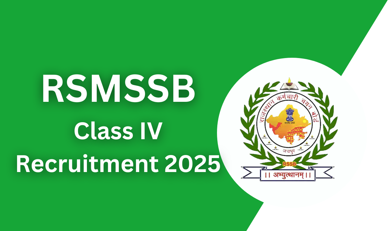 RSMSSB Class 4 Recruitment 2025