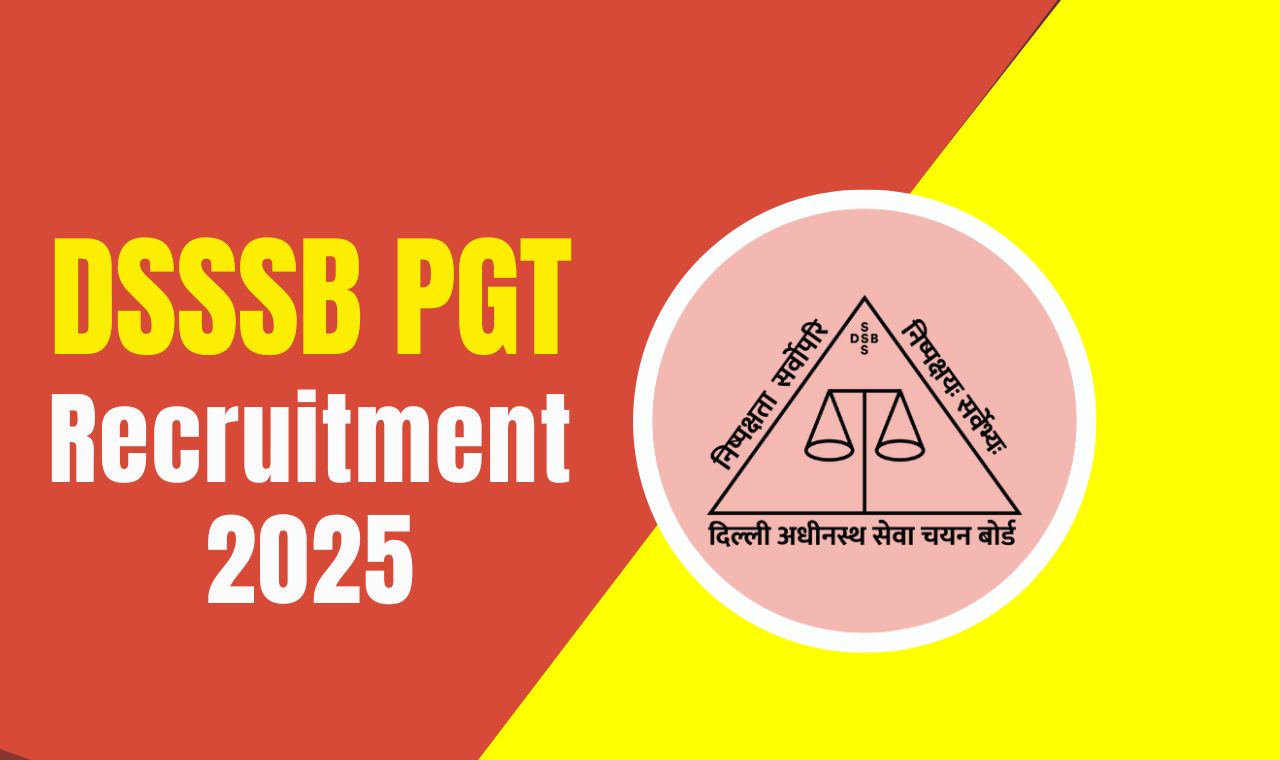 DSSSB PGT Recruitment 2025