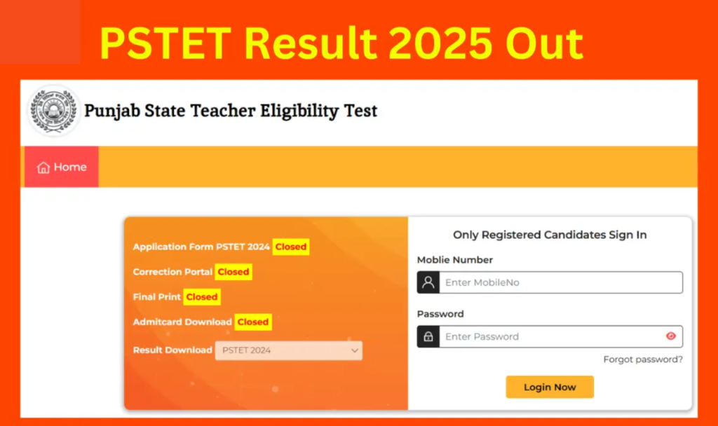 PSTET Result 2025