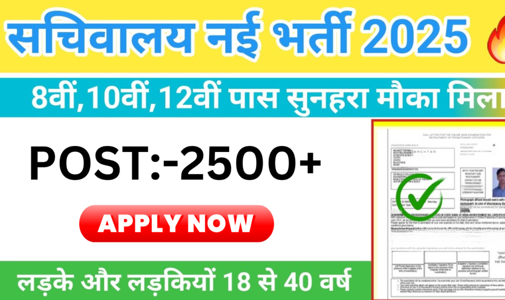 Sachivalaya Recruitment 2025