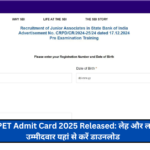 SBI Clerk PET Admit Card 2025 Released: लेह और लद्दाख क्षेत्र के उम्मीदवार यहां से करें डाउनलोड