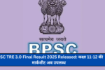 BPSC TRE 3.0 Final Result 2025 Released: कक्षा 11-12 की मार्कशीट अब उपलब्ध